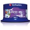 Verbatim DVD+R Wide Stampabile Verbatim Spindle Case 4.7 GB - velocità 16x Conf. 50 pezzi - 43512