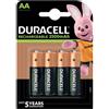 Duracell Batterie ricaricabili Duracell Precaricata Stilo 2400 mAh AA conf. da 4 - DU75