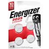 Energizer Batterie al litio a bottone Lithium BP4 3V Conf. 4 pz rossa Energizer CR2025 E300849100