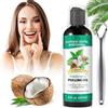Generic Estratto di olio di menta e cocco, collutorio sbiancante per denti e gengive con raschietto, 100% naturale e senza alcol Aiuta l'alito fresco,sbiancamento dei denti, igiene orale, salute delle gengive
