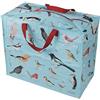 Rex London, Borsa portaoggetti con cerniera di grandi dimensioni, forte e resistente, 55 x 48 x 28 cm, 70 l, disponibile in vari motivi (uccelli)