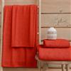 PETTI Artigiani Italiani - Asciugamani Bagno in 100% Spugna di Cotone, Set Asciugamani 1+1, 2 Pezzi 1 Asciugamano Viso e 1 Asciugamano Mani, Asciugamani Rosso