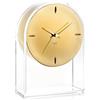 Kartell Air du Temps Orologio, Cristallo, Transparente/Oro, 21.5 x 8 x 30 cm