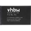 vhbw Li-Ion batteria 600mAh (3.7V) compatibile con cellulari e smartphone TTFone Venus 2 TT31, TT700, TT59, Mars TT400, Earth TT23, TT002 sostituisce BBA-07, BK-BL-4C.
