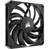 Corsair AF120 SLIM, Ventola PWM da 120 mm con Cuscinetto Fluidodinamico (Fattore di Forma Ridotto, Riduzione del Rumore, 600 RPM a 2000 RPM, Modalità Zero RPM) Confezione Singola, Nero