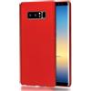 NALIA Custodia compatibile con Samsung Galaxy Note 8, Cover Protezione Ultra-Slim Hard-Case Rigida Protettiva Telefono Cellulare, Bumper Sottile en Effetto Metallo, Colore:Rosso