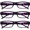 OPULIZE Viola Tartaruga Lettori Valore 3 Pacco Donna Signora Uvr3Pk009Pp +1,50-88 Gr