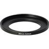vhbw anello adattatore step-up da 39 mm a 52 mm compatibile con obiettivo fotocamera - Adattatore filtro, metallo, nero