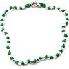 Spadarella Gioielli VLNET ® | Bracciale Spadarella Unisex | Argento 925 + Cotone Nautico Verde Smeraldo | Pepite Diametro 3 mm | lunghezza 19 cm | Fatto a Mano in Italia
