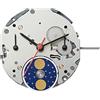 TECKEEN Movimento al quarzo a 5 lancette con crepuscolo giorno-notte 6P20 strumento per orologiai per Miyota