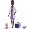 Barbie Pet Vet Bruna Doll (30,40 cm) & Dog Figure Playset - You Can Be Anything!