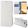 N NEWTOP Cover Compatibile per Samsung Galaxy S8, HQ Lateral Custodia Libro Flip Chiusura Magnetica Portafoglio Simil Pelle Stand (Bianca)