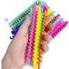 ASTRQLE 26 bastoncini a spirale per capelli in plastica, medio/lunghi, per barbiere, acconciature, arricciacapelli, bigodini per capelli da salone, per donne e ragazze (15,2 cm)