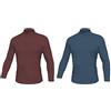 Liabel Pack 2 Lupetto Uomo Cotone Interlock Caldo Vari Colori (Bordeaux - Denim - 8 / 3XL)