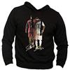 Generico Felpa con Cappuccio Calcio Cristiano 7 Lionel 10 Campioni Goleador - Hoodie Sport Giocatori dei Record Gol (Nero, XL)