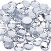 FINGERINSPIRE 60Pcs 25mm retro piatto rotondo strass acrilico con contenitore trasparente autoadesivo cristallo cerchio gemme scintillanti adesivi in plastica per fare costumi Cosplay gioielli