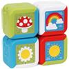 Chicco Cubi Multiattività 2in1, Set di 4 Blocchi Colorati degli Animali, da Impilare per Un Divertimento Sensoriale, attività Manuali E Logiche, Giocattolo per Bambini, 10-36 Mesi