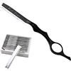 DOITOOL 1 Set 11 Pezzi rasoio per acconciature strumento per tagliare i sottili rasoi da uomo lamette viso rasoio manuale per uomo rasoio sicuro Metallo macchina porta coltello