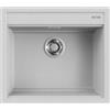 Elleci LMB10579 Lavello da Incasso 1 vasca Monovasca Sopratop 57 x 51 cm finitura Granitek Metal Aluminium 79 Best 105