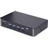 StarTech.com KVM Switch DisplayPort a 4 porte, 8K 60Hz / 4K 144Hz, Display singolo, DP 1.4, 2x USB 3.0, 4x 2.0 HID, Commutazione con pulsanti e tasti di scelta rapida, Conforme TAA - Indipendente dal SO [D86A2-4-PORT-8K-KVM]