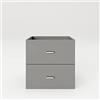 PHOENIX SAFE FORTUNA - Cassettiera con cassetti, colore: Grigio