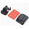 vhbw pad di fissaggio compatibile con GoPro Hero 5 Black, 5 Session, 6, 6 Black, 7 action cam - autoadesivo, per casco/varie superfici (curvato)