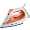Braun SI1009OR Ferro da stiro a Vapore TexStyle 1 Steam Iron Orange/white 1900 W