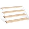 NBEADS Espositore A Più Livelli In Acrilico A 4 gradino, Espositori In Legno Che Mostrano Il Supporto Espositore per Profumo Supporto per Modi lo Artigianato Che Mostra La Collezione, 30x21.4x15.8cm