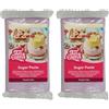 FunCakes Pasta di Zucchero Pastel Lilac: Facile da Usare, Liscio, Flessibile, Morbido e Pieghevole, Perfetto per la Decorazione di Torte, Halal, Kosher e Senza Glutine. 250 gr (Confezione da 2)