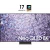 Samsung Series 8 TV QE85QN800CTXZT Neo QLED 8K, Smart TV 85 Processore Neural Quantum 8K, Dolby Atmos e OTS+, Titan Black 2023