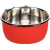 Flamingo AVARO Water And Food Bowl with Nut 10 cm Red/Black 290 ml
