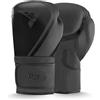 R2F RIGHT TO FIGHT R2F Guantoni Boxe Muay Thai e Allenamento Premium Combattimento Guanti da Sacco per Sparring, Sacchi Pugilato guanti, MMA Kickboxing Guantoni da Boxe (16oz, Nero)