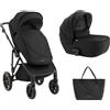 Kikka Boo Passeggino 2in1 Con Navicella Thea Black