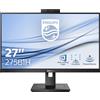 Philips Monitor PC 27 2560 x 1440 Pixel 2K Ultra HD LED Nero - 275B1H/00
