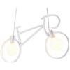 M LEDME Lampadario da soffitto Bicicletta Vintage Bianco 2 x E27 M LEDME