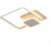 M LEDME Lampadario Led da soffitto Quadrato Bianco 45W Dimmerabile con temperatura colore regolabile con telecomando M LEDME