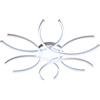 M LEDME Lampadario Led da soffitto Petali Bianco 60W Dimmerabile con temperatura colore regolabile con telecomando M LEDME