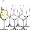 KADAX Calice Vino Bianco, 360 ml, Set di 6 Calici da Vino in Cristallo, Bicchieri con Stelo lungo, eleganti Bicchieri per casa e feste, Bicchieri Vino Bianco