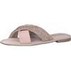 MARCO TOZZI Ciabattine Donna in Pelle Cinturino Incrociato, Multicolore (Nude Comb), 39 EU