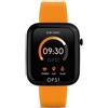 OPS Orologio smartwatch active cassa 43mmx38mm con cinturino in silicone arancione fluo