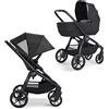 BABY JOGGER City Sights carrozzina e passeggino due in uno con seduta reversibile, sistema compatto e leggero, adatto a tutti i terreni, fino a 22 kg Rich Black