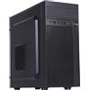 Itek Case THEON - Mini Tower, mATX, PSU 500W, 2xUSB3, Full Black