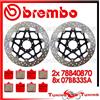 BREMBO Dischi Freno Anteriore BREMBO +Pastiglie SA PER BENELLI TNT R 160 1130 2015 2016