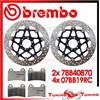 BREMBO Dischi Freno Anteriore BREMBO + Pastiglie RC PER MOTO GUZZI GRISO 850 2010 2011