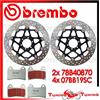 BREMBO Dischi Freno Anteriore BREMBO+Pastiglie SC PER MOTO GUZZI STELVIO 1200 2010 2011