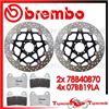 BREMBO Dischi Freno Anteriore BREMBO + Pastiglie LA PER MOTO GUZZI STELVIO 1200 2012
