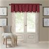Elrene Mia Jacquard Scroll Blackout Valance Mantovana per Finestra, Tessuto, Rosso