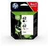ORIGINAL HP Multipack nero / differenti colori N9J71AE 62 2x inchiostro HP 62: 1x C2P04AE + 1x C2P06AE - HP - 889894508881