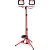 HYCHIKA BETTER TOOLS FOR BETTER LIFE HYCHIKA Faretto LED da Cantiere 2x60W, Faretto Lavoro 14,000 LM, Faro LED Portatile IP65 Impermeabile, Rotazione 360°, 6500K Bianco Brillante per Esterno, Lavori, Giardini e Garage