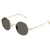 Gucci Occhiali da sole Gucci GG1649S 007 gold grey - Occhiali da sole rotondi oro Gucci 889652490663